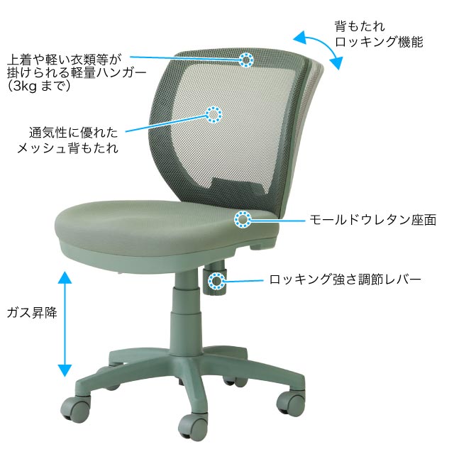 くろがね学習チェア SOHOチェア FZCM24シリーズ