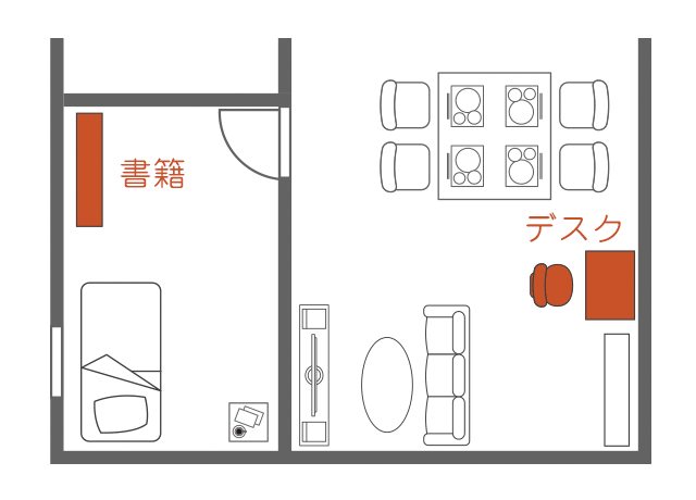 リビング学習でのデスク活用