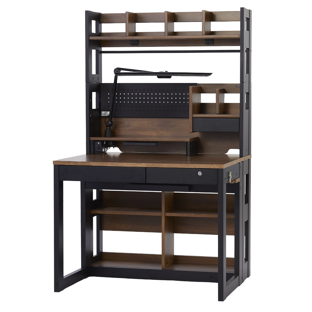 KSH-26CD（アンティークオークブラウン木目） 学習机 ザ・デスクコンポーネント